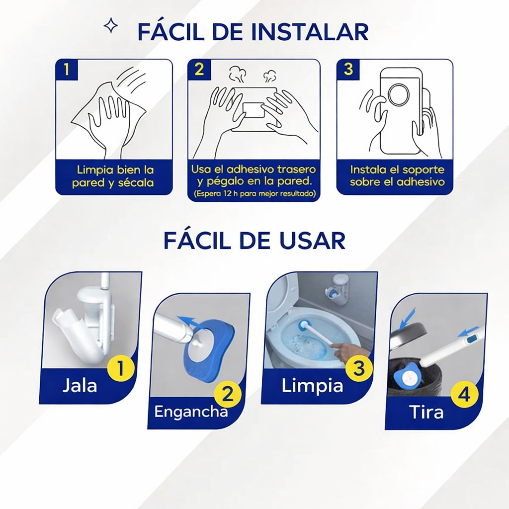 Cepillo Limpiador de Inodoro OLYMPIO™